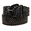 Women's 2 Inch Wide Hand Made Soft Metallic Woven Braided Round Belt