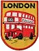 London Double Decker Bus Travel Souvenir Embroidered iron on Patch
