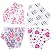 My Mini McGee Baby Bandana Bibs with Snaps, 4 Pack, Baby bibs for Girls, Infants and Toddlers, Lovebird Collection, Baby Gift