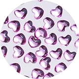 アクリルネイルストーン＜ハート-ラウンド＞2.5mmローズ(約100粒)