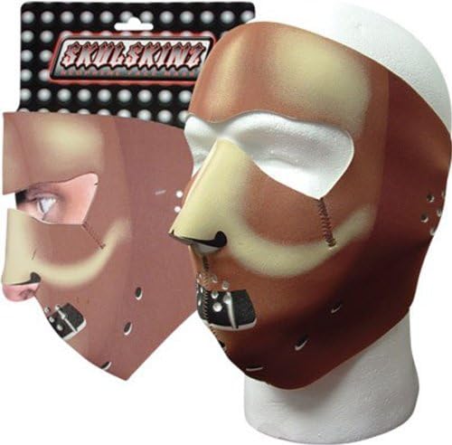 SkulSkinz Black &amp; White Road Phantom Face Mask