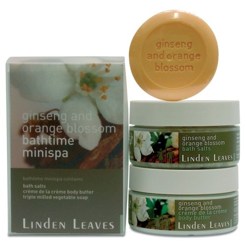 Childrens Toyshop   : Linden Leaves Ginseng & Orange Blossom Bathtime Minispa Pack 3 x products