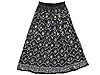 Maxi Skirt Black Floral Sequin Allover Beaded Skirts for Womens