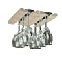Natural Hardwood Hanging Wine Glass Rack