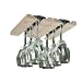 Natural Hardwood Hanging Wine Glass Rack