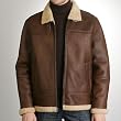 BGSD Men's Flight Lamb Shearling Bomber Jacket