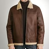 BGSD Men's Flight Lamb Shearling Bomber Jacket