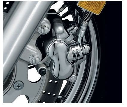 Kawasaki Vulcan 900/1500/1600 Motorcycle Front Caliper Cover Chrome Dress-up Kit