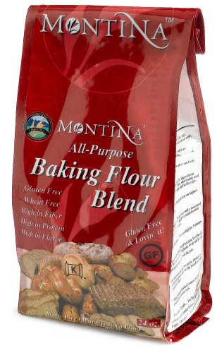 Montina Gluten Free All Purpose Baking Flour Blend, 24-Ounce Bags (Pack of 4)
