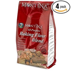 Montina Gluten Free All Purpose Baking Flour Blend, 24-Ounce Bags (Pack of 4) by Montina