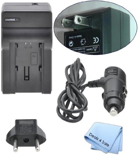PUREPOWER® Panasonic DMW-BCG10PP Car & Home Travel Battery Charger - for Panasonic Lumix DMC-ZS7, DMC-ZS6, DMC-ZS10, DMC-ZS5, DMC-ZS3, DMC-ZS8, DMC-ZS1, DMC-ZR3, DMC-ZR1, DMC-TZ10, DMC-TZ7, DMC-TZ20, DMW-BCG10, DMC-TZ8, DMC-ZX3, DMC-TZ6, DMC-ZX1, DMC-TZ18, DMW-BCG10E, DMC-TZ19