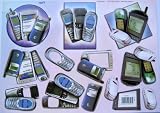 3D step by step TBZ embossed & gilded decoupage sheet - mobile phones, PDAs