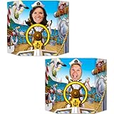 Captain's Wheel Photo Prop (1 side male; other side female) Party Accessory  (1 count) (1/Pkg)