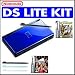 Nintendo DS Lite Cobalt Blue + Two Bonus Games Three Free Stylus ANINUSGSBMKBK3