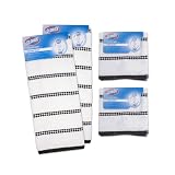 Clorox 6-Piece Kitchen Dishcloth Towel Set White with Black Accents by Clorox