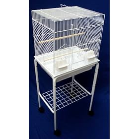 Brand New Bird Cage Cages 18x14x44 With Stand 5824Wht/S