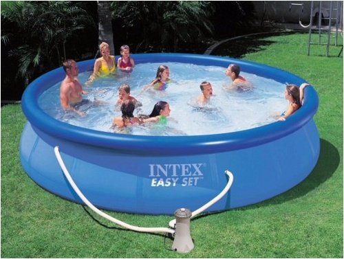 Childrens Toyshop  Toys : Intex 15' x 36" Intex Easy Set Pool Set