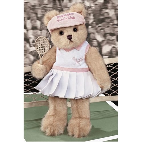 51zAtdYc9oL Tennis Courtney Bearington Tennis Player Dressed Teddy Bear Stuffed Animal Gift by Bearington Collection