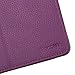 Evecase Leather Folio Stand Case Cover with Magnetic Closure for E-Fun Nextbook NX700QC16G and Nextbook Ares 7 Tablet (2015 Model NXA7QC132) - Purple