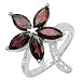 2.50 Carat Genuine Garnet Sterling Silver Rin Carat Genuine Garnet Sterling Silver Ring 2.50