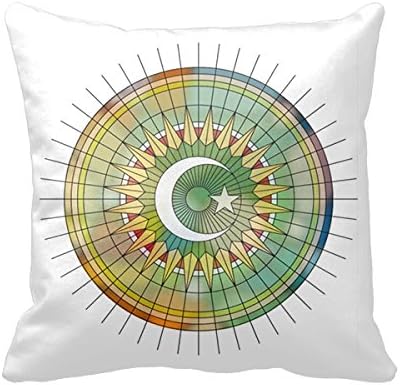 Islamic Art 18In Square Cushion Covers Decorative Pillow Cases For Sofadecorative Home