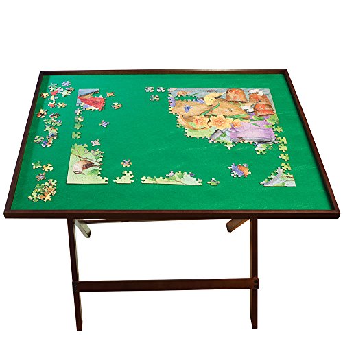 Bits and Pieces Foldaway Jigsaw Puzzle Table Set Up Puzzle Fun