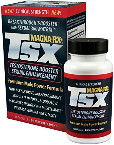 MAGNA TSX (2 Bottles - 120 Capsules - 60-Day Supply) WORLD'S #1 NATURAL TESTOSTERONE BOOSTER FOR BETTER SEX!