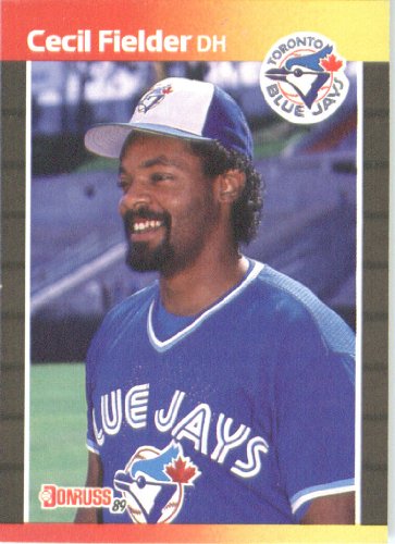 1989 Donruss # 442 Cecil Fielder Toronto Blue Jays Baseball Card