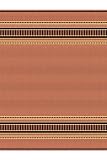 Pueblo Design Rug 1'8x3'7 Terra Cotta/blk