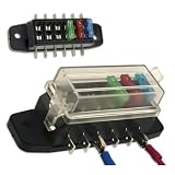 Auxiliary Automotive Fuse Box - Add 6 Fused Circuits for Stereo, Amp, GPS - Taiwan by Pro Tool