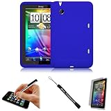 Blue Cover Protective Slim Durable Silicon Skin Case for HTC Flyer 3G WiFi  ....