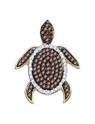 0.38CT DIAMOND TORTOISE PENDANT