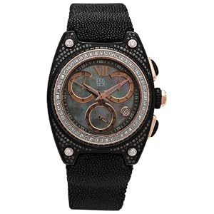ESQ by Movado Women's 7101316 Fusion Diamond Accented Chronograph Stingray Strap Watch