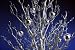 Snowball LED Christbaumkugeln silber 8cm 5er Set