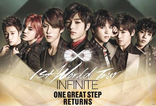 J-4728 Infinite "One Great Step Returns" Korean Boy Band Wall Decoration Music Poster#8 Size 24"x35"inch. Rare New - Image Print Photo