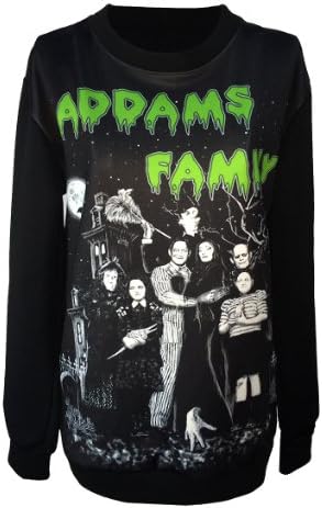 Gothic Clothing Sweatshirts Adam Family Hoodies Pullovers Sweater For Women