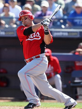 Cincinnati Reds v Seattle Mariners, PEORIA, AZ - MARCH 04: Ramon Hernandez Photographic Poster Print by Christian Petersen, 12x16