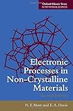 Electronic processes in non-crystalline materials