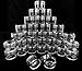 Beauticom 72 Pieces 20G/20ML Round Clear Jars with Screw Cap Lid for Lotion, Creams, Toners, Lip Balms, Makeup Samples - BPA Free