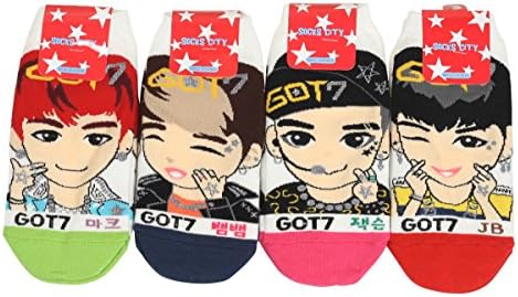 Women's Kpop GOT7 Socks 4 Pack