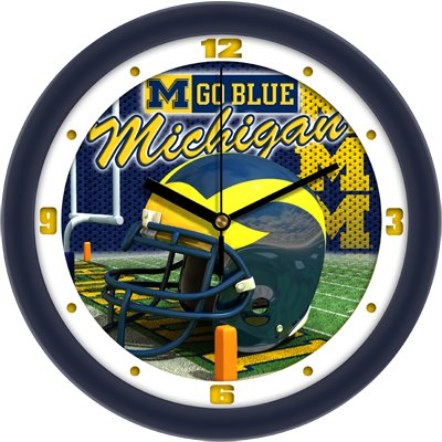 Michigan Wolverines Helmet 12 Wall Clock