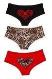Animal Heart Hot Pants 3 Pack