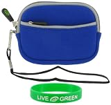 Neoprene Sleeve Case (Dark Blue) for Canon PowerShot SD1200IS Digital Camera Blue