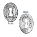 Green Girl Studios Lead-Free Pewter Keyhole Coin Love Pendant Link 31mm (1)