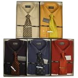 5 PACK: You will receive 5 Mens Eterno Italy Dress Shirt & Neck Tie Sets.? Very high quality fabric: 65% cotton, 35% microfiber and completely wrinkle resistant / iron-free? Can't beat this incredible wholesale price! (Size:15.5 - ET-GROUP8-3)