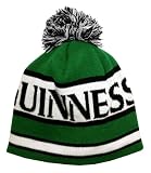 Bioworld Guinness Striped Jacquard Pom Knit Beanie Hat