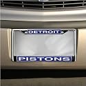 Detroit Pistons Chrome License Plate Frame