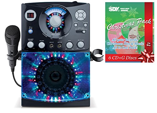 Singing Machine SML-385 CDG Karaoke Machine & Christmas Songs Pack
