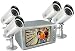 Photo : SVAT CLEARVU1 Ultra Compact Web Ready DVR Security System - Digital Video Recorder with Built-in 7' LCD and 4 Hi-Res Indoor/Outdoor Night Vision Surveillance Cameras