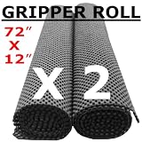 Non-Slip Gripper Roll x 2 (Black) - Over 11,000 cm2 - ULTIMATE Extra Thick 400 gsm Floor, Mat, Tray, Drawer Grip - 100's of Other Household and In-Car Uses!